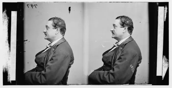 Framed Print : Brougham, John, actor, ca. 1860-1865. Creator: Unknown Framed Print : Brougham, John, actor, ca. 1860-1865. Creator: Unknown
