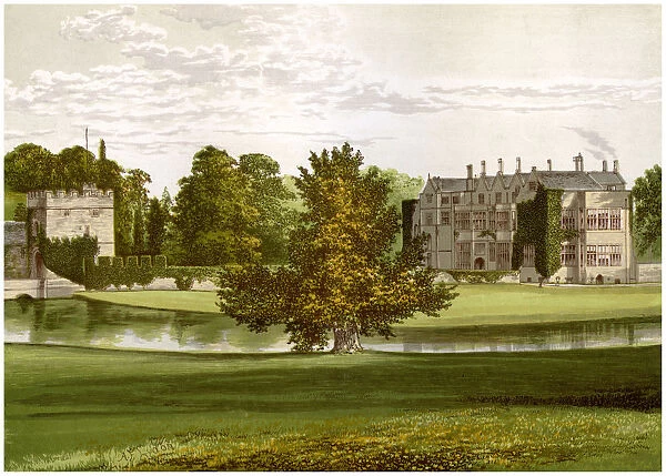 Broughton Castle, Oxfordshire, home of Lord Saye and Sele, c1880