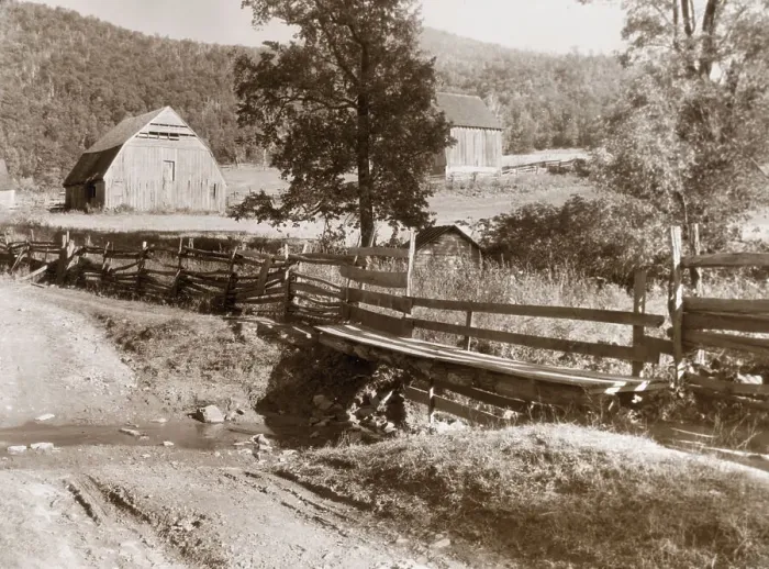 Framed Print : Brown's Cove, Garth Road, Albemarle County, Virginia, 1933. Creator: Frances Benjamin Johnston Framed Print : Brown's Cove, Garth Road, Albemarle County, Virginia, 1933. Creator: Frances Benjamin Johnston