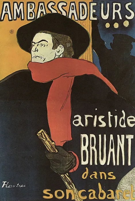 Framed Print : Bruant in Ambassadeurs, 1892. Artist: Henri de Toulouse-Lautrec Framed Print : Bruant in Ambassadeurs, 1892. Artist: Henri de Toulouse-Lautrec