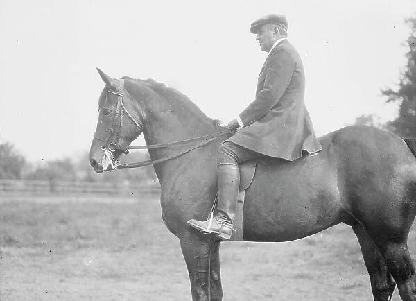Bruce, J.M. Mr. on horseback, 1919 May 30. Creator: Arnold Genthe