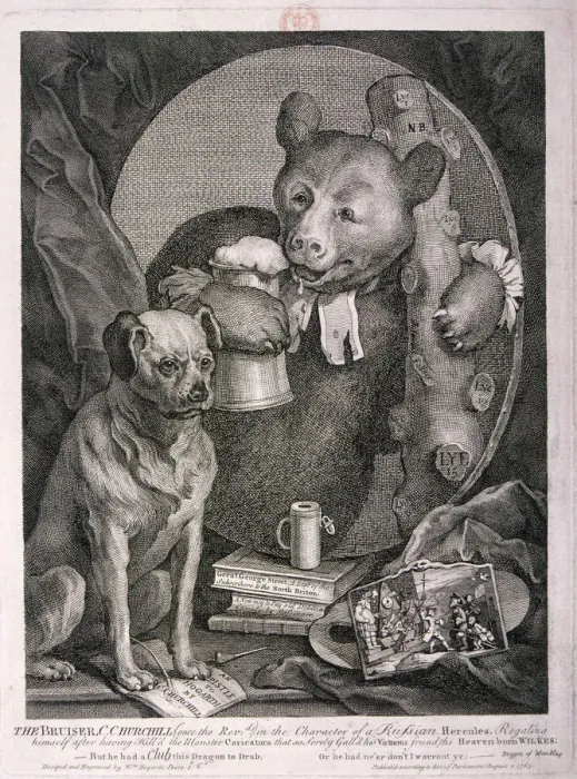 Framed Print : The Bruiser, C. Churchill... in the character of a Russian Hercules... 1763 Framed Print : The Bruiser, C. Churchill... in the character of a Russian Hercules... 1763