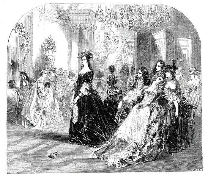 Framed Print : Brunetta and Phillis, a scene from The Spectator, painted by John Gilbert, 1844 Framed Print : Brunetta and Phillis, a scene from The Spectator, painted by John Gilbert, 1844