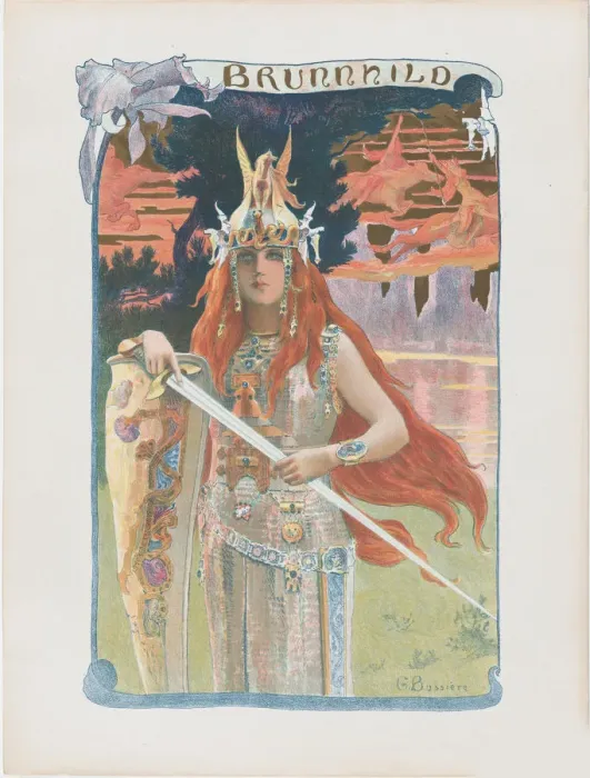 Framed Print : Brunhilde, 1899 Framed Print : Brunhilde, 1899