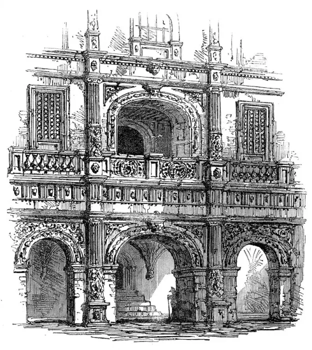 Framed Print : Brunswick: portal of a house, 1864. Creator: Unknown Framed Print : Brunswick: portal of a house, 1864. Creator: Unknown
