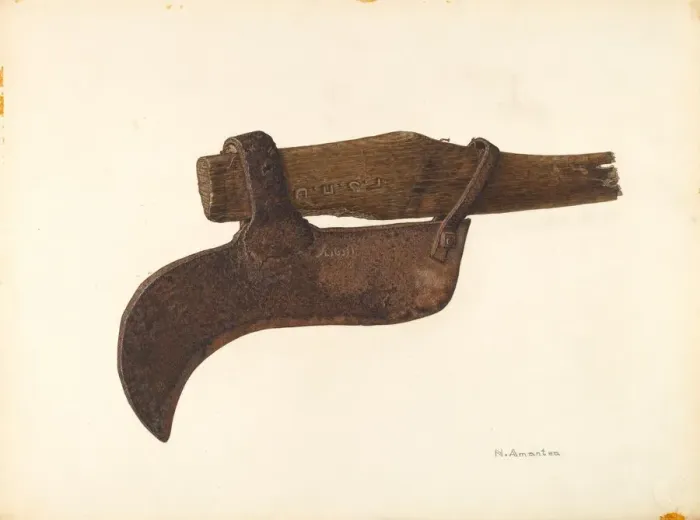 Framed Print : Brush Cutter, c. 1939. Creator: Nicholas Amantea Framed Print : Brush Cutter, c. 1939. Creator: Nicholas Amantea