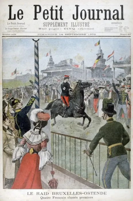 Framed Print : Brussels to Ostend horse race, 1902 Framed Print : Brussels to Ostend horse race, 1902