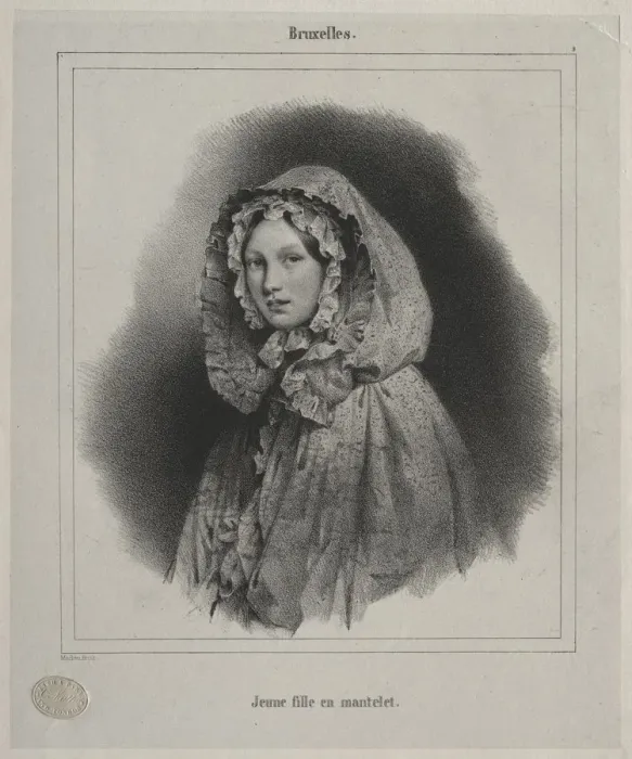 Framed Print : Brussels: Young Girl in a Cape. Creator: Jean Baptiste Madou (Belgian, 1796-1877) Framed Print : Brussels: Young Girl in a Cape. Creator: Jean Baptiste Madou (Belgian, 1796-1877)