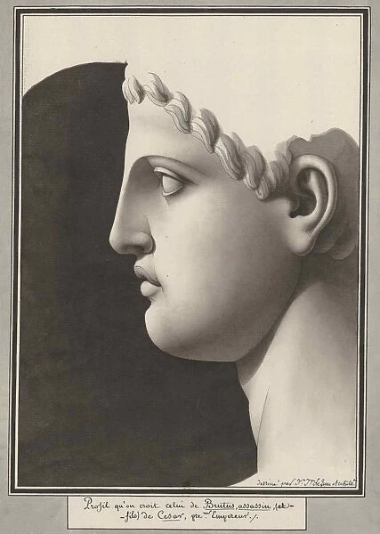 Brutus assassin en fils de Cesar. Creator: Lequeu, Jean-Jacques (1757-1826)