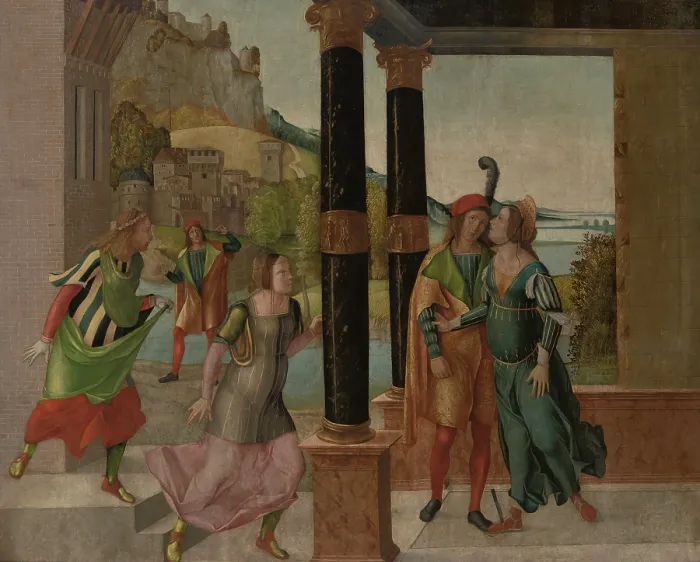 Framed Print : Brutus and Porcia, c1490. Creator: Bernardino Orsi Framed Print : Brutus and Porcia, c1490. Creator: Bernardino Orsi