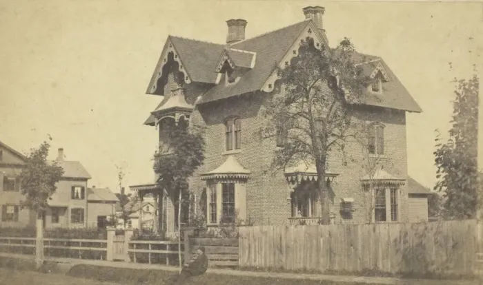 Framed Print : Bryan House, 1846 / 99. Creator: J. C. Spooner Framed Print : Bryan House, 1846 / 99. Creator: J. C. Spooner