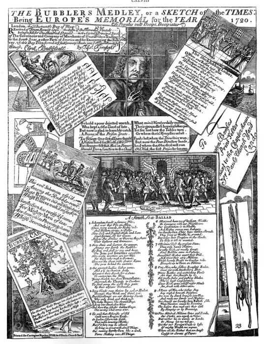 Framed Print : The Bubblers Medley, or a Sketch of the Times, 1720 Framed Print : The Bubblers Medley, or a Sketch of the Times, 1720
