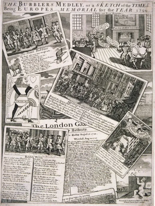 Framed Print : The Bubblers Medley, or a Sketch of the Times, 1720 Framed Print : The Bubblers Medley, or a Sketch of the Times, 1720