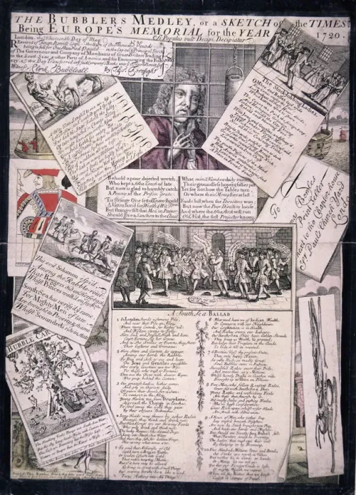 Framed Print : The Bubblers Medley, or a Sketch of the Times, 1720