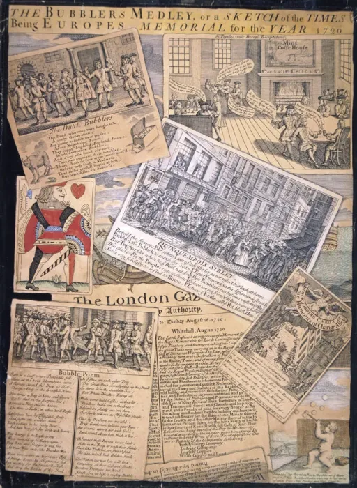 Framed Print : The Bubblers Medley, or a Sketch of the Times, 1720 Framed Print : The Bubblers Medley, or a Sketch of the Times, 1720