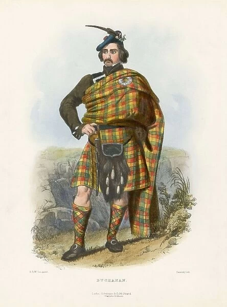Buchanan, from The The Clans of the Scottish Highlands, pub. 1845 (colour lithograph)