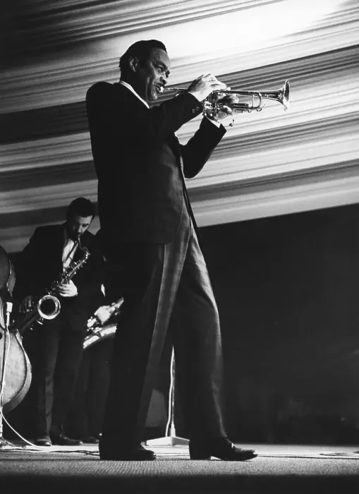 Framed Print : Buck Clayton, Daily Mail Jazz Festival, Belle Vue, Manchester, 1963. Creator: Brian Foskett Framed Print : Buck Clayton, Daily Mail Jazz Festival, Belle Vue, Manchester, 1963. Creator: Brian Foskett