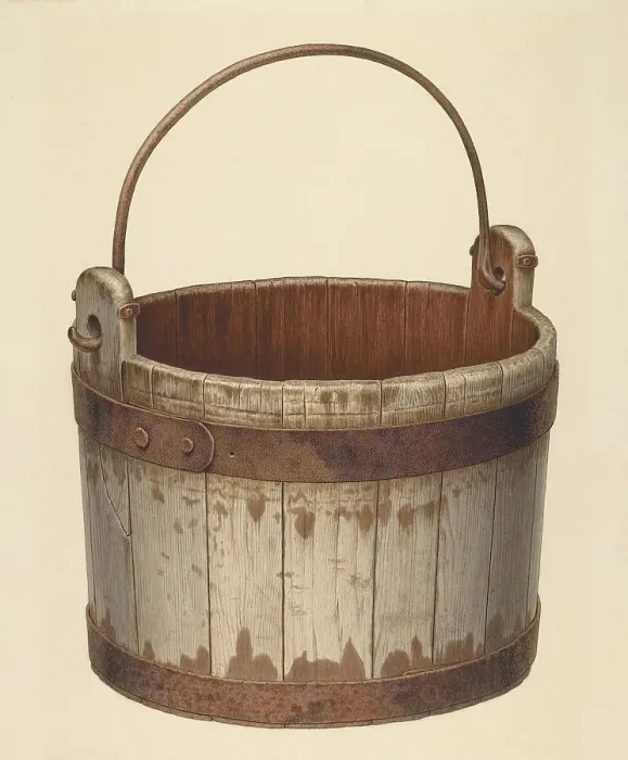 Framed Print : Bucket, c. 1940. Creator: Edward Bashaw Framed Print : Bucket, c. 1940. Creator: Edward Bashaw