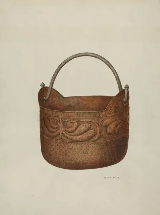 Framed Print : Bucket, c. 1940. Creator: William Kieckhofel Framed Print : Bucket, c. 1940. Creator: William Kieckhofel