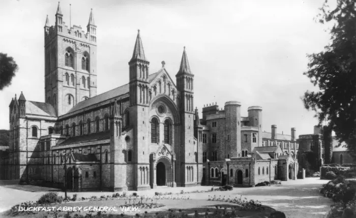 Framed Print : Buckfast Abbey, Buckfastleigh, Devon, early 20th century Framed Print : Buckfast Abbey, Buckfastleigh, Devon, early 20th century