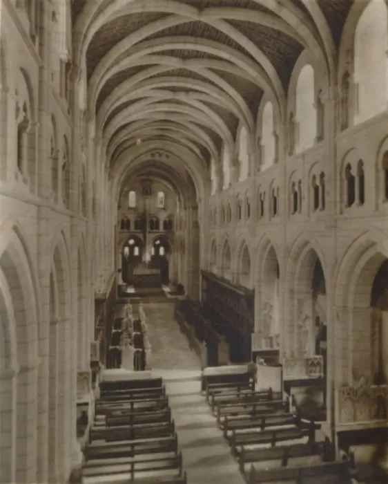 Framed Print : Buckfast Abbey Church (Interior), late 19th-early 20th century Framed Print : Buckfast Abbey Church (Interior), late 19th-early 20th century