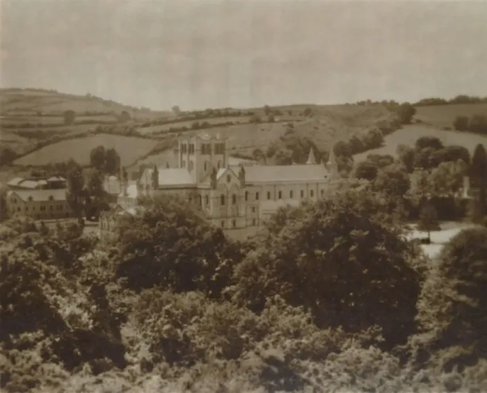 Framed Print : Buckfast Abbey Church (South East), late 19th-early 20th century Framed Print : Buckfast Abbey Church (South East), late 19th-early 20th century
