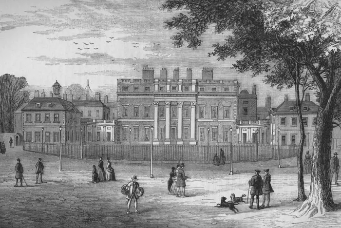 Framed Print : Buckingham House, Westminster, London, in 1775, c1875 (1878) Framed Print : Buckingham House, Westminster, London, in 1775, c1875 (1878)