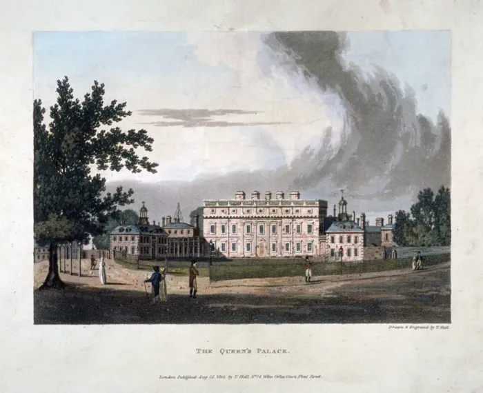 Framed Print : Buckingham House, Westminster, London, 1803. Artist: T Hall Framed Print : Buckingham House, Westminster, London, 1803. Artist: T Hall