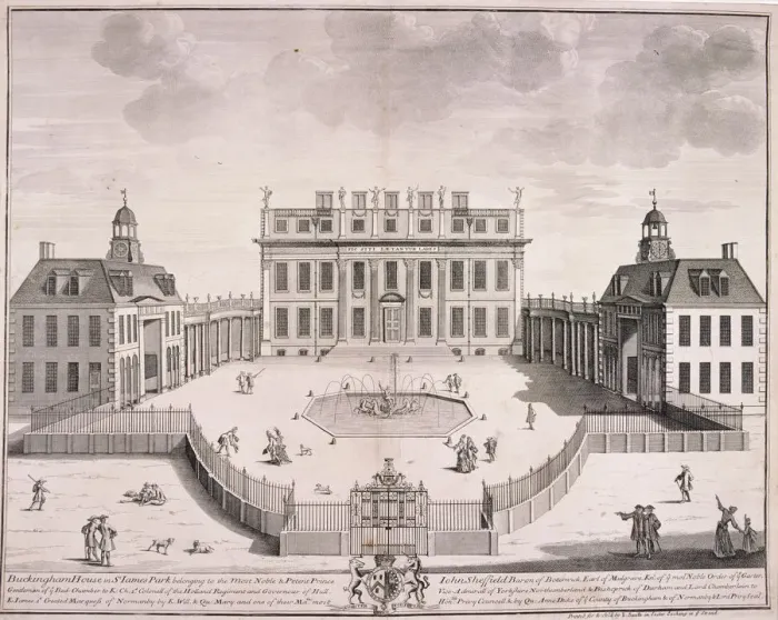 Framed Print : Buckingham House, Westminster, London, c. 1710 Framed Print : Buckingham House, Westminster, London, c. 1710
