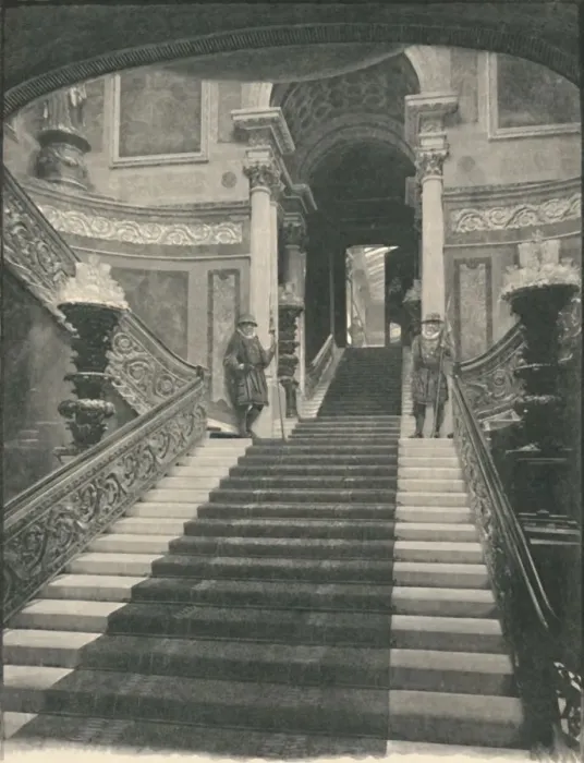 Framed Print : Buckingham Palace: The Grand Staircase, 1886 Framed Print : Buckingham Palace: The Grand Staircase, 1886