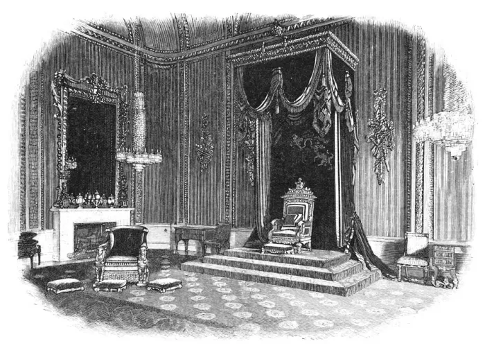 Framed Print : Buckingham Palace: The Throne-Room, 1886 Framed Print : Buckingham Palace: The Throne-Room, 1886