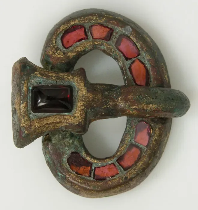 Framed Print : Buckle, Frankish, 500-550. Creator: Unknown Framed Print : Buckle, Frankish, 500-550. Creator: Unknown