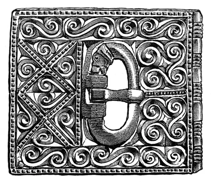 Framed Print : Buckle from Smithfield, London, 1893 Framed Print : Buckle from Smithfield, London, 1893