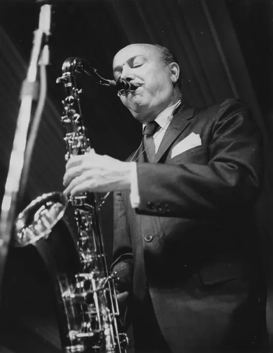 Framed Print : Bud Freeman, Daily Mail International Jazz Festival, Manchester, 1963. Creator: Brian Foskett Framed Print : Bud Freeman, Daily Mail International Jazz Festival, Manchester, 1963. Creator: Brian Foskett