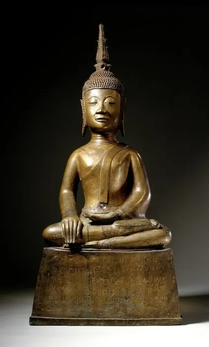 Framed Print : A Buddha, 1890. Creator: Unknown Framed Print : A Buddha, 1890. Creator: Unknown