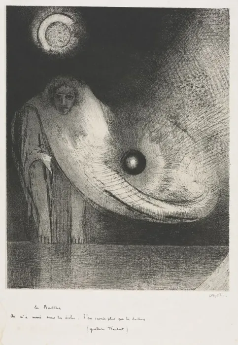 Framed Print : The Buddha, 1895. Creator: Odilon Redon (French, 1840-1916); Auguste Clot (French Framed Print : The Buddha, 1895. Creator: Odilon Redon (French, 1840-1916); Auguste Clot (French