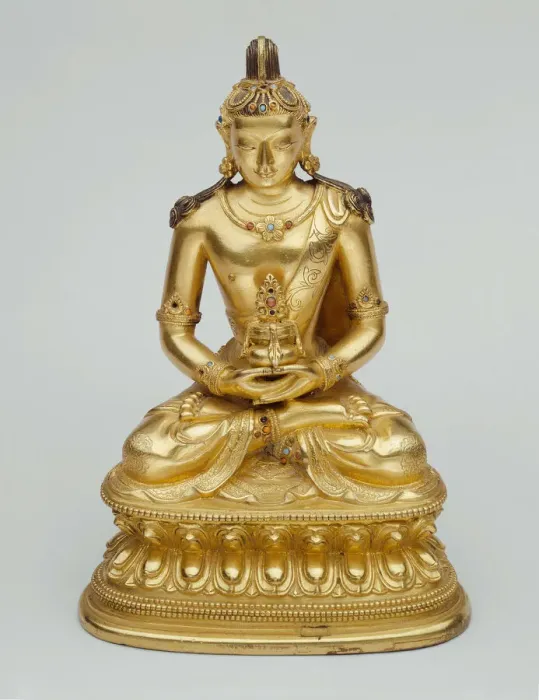 Framed Print : Buddha Amitayus Holding a Vase of Longevity (Kalasa), Mongolia, 18th century Framed Print : Buddha Amitayus Holding a Vase of Longevity (Kalasa), Mongolia, 18th century