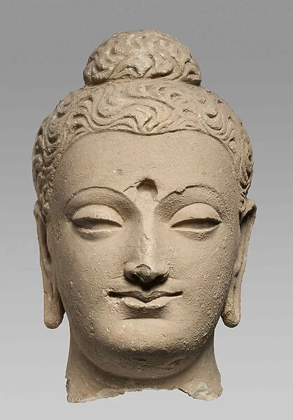 Buddha Head, 3rd-4th cent Creator: Central Asian Art