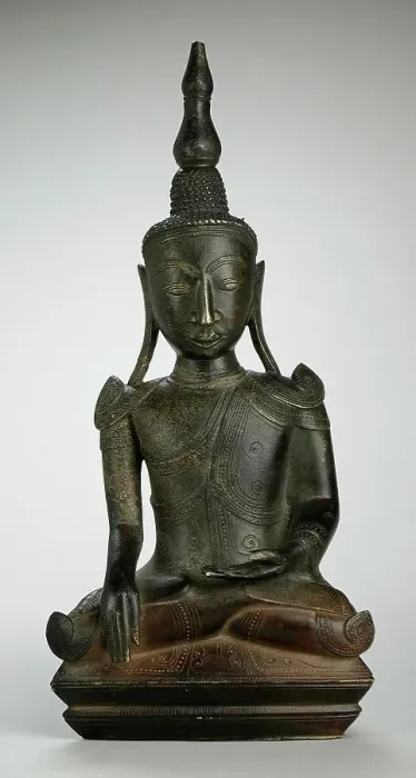 Framed Print : Buddha Shakyamuni, 19th century. Creator: Unknown