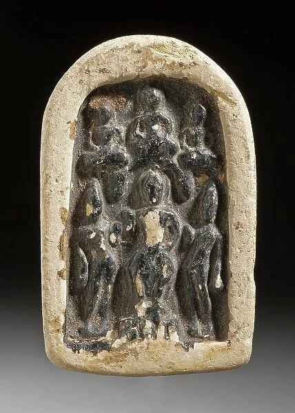 Buddha Shakyamuni with Attendants, 7th century. Creator: Unknown