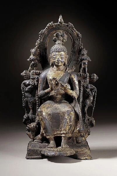 Buddha Shakyamuni or the Bodhisattva Maitreya, early 8th century. Creator: Unknown