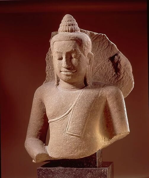 Buddha Shakyamuni Sheltered by the Serpent King Muchalinda, Late 13th century. Creator: Unknown