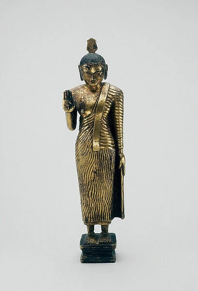 Buddha Standing with Hand in the Gesture of Reassurance (Abhayamudra), 18th century. Creator: Unknown