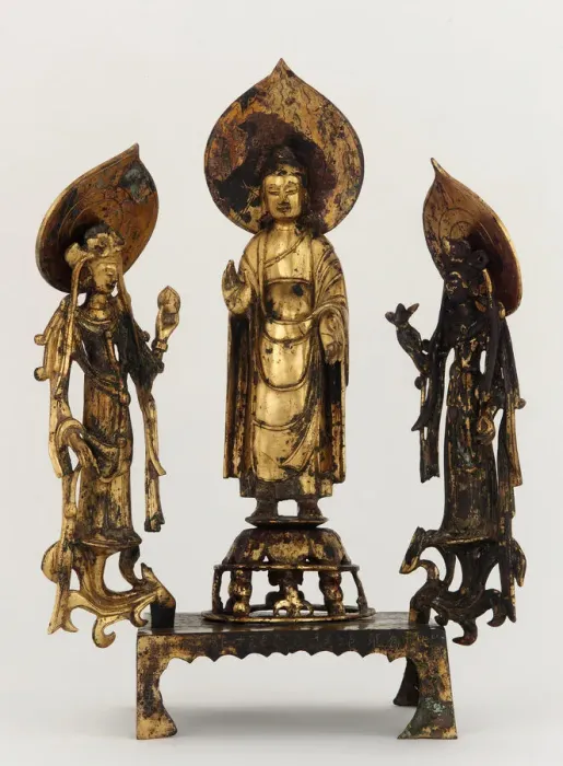 Framed Print : Buddhist altarpiece, Sui dynasty, 597. Creator: Unknown Framed Print : Buddhist altarpiece, Sui dynasty, 597. Creator: Unknown