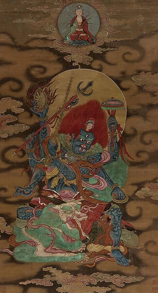 Buddhist deity, between 1644 and 1911. Creator: Unknown