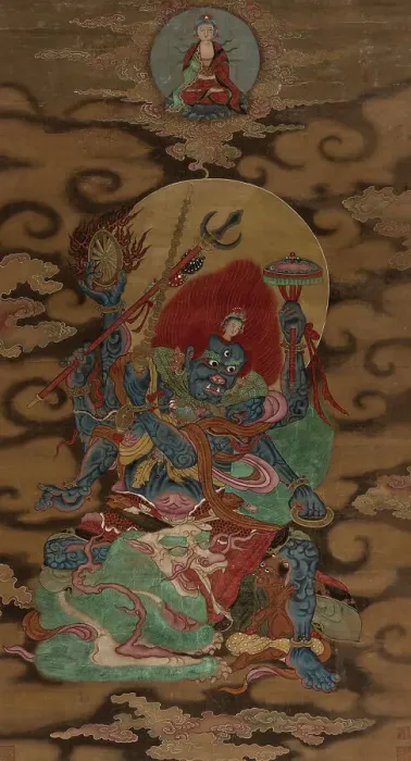 Framed Print : Buddhist deity, between 1644 and 1911. Creator: Unknown