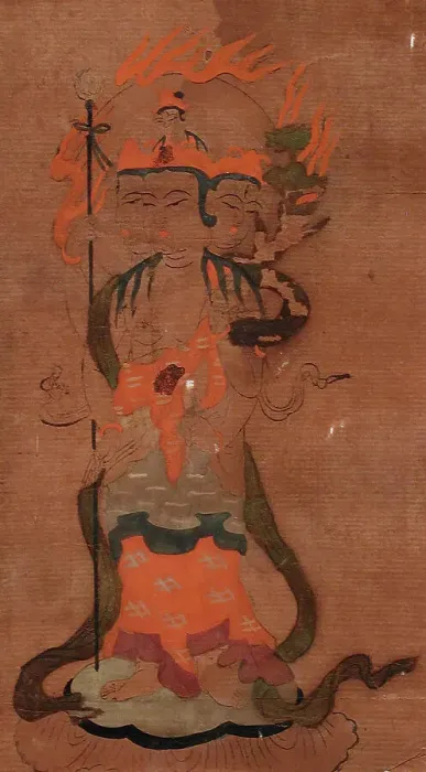 Framed Print : Buddhist Deity Bonten, 19th century. Creator: Unknown Framed Print : Buddhist Deity Bonten, 19th century. Creator: Unknown