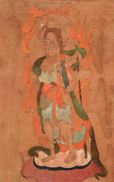 Buddhist Deity Katen, 19th century. Creator: Unknown