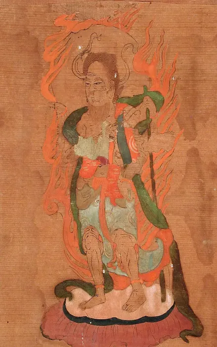 Framed Print : Buddhist Deity Katen, 19th century. Creator: Unknown Framed Print : Buddhist Deity Katen, 19th century. Creator: Unknown