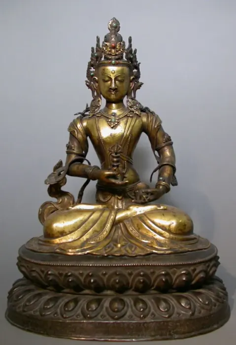 Framed Print : Buddhist Deity Vajrasattva with Bell (Ghanta) and Thunderbolt (Vajra), 18th century Framed Print : Buddhist Deity Vajrasattva with Bell (Ghanta) and Thunderbolt (Vajra), 18th century